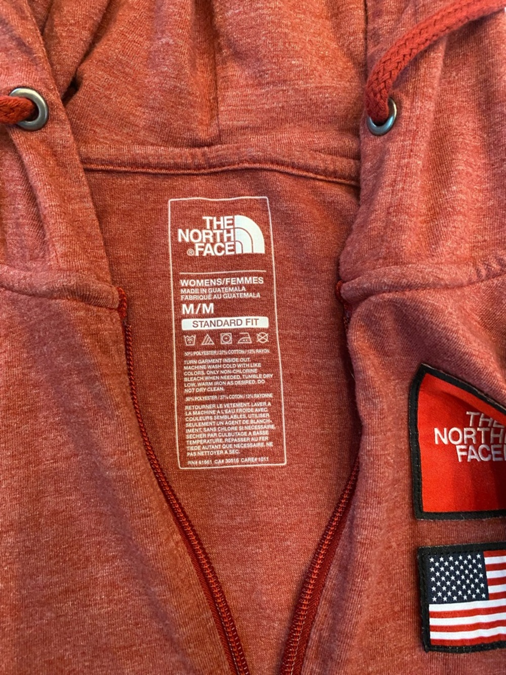 The North Face Americana Tri-Blend Full Zip Hoodie Medium - Picture 7 of 8
